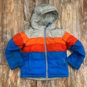 L.L. Bean kids Water Resistant Hooded Down Jacket